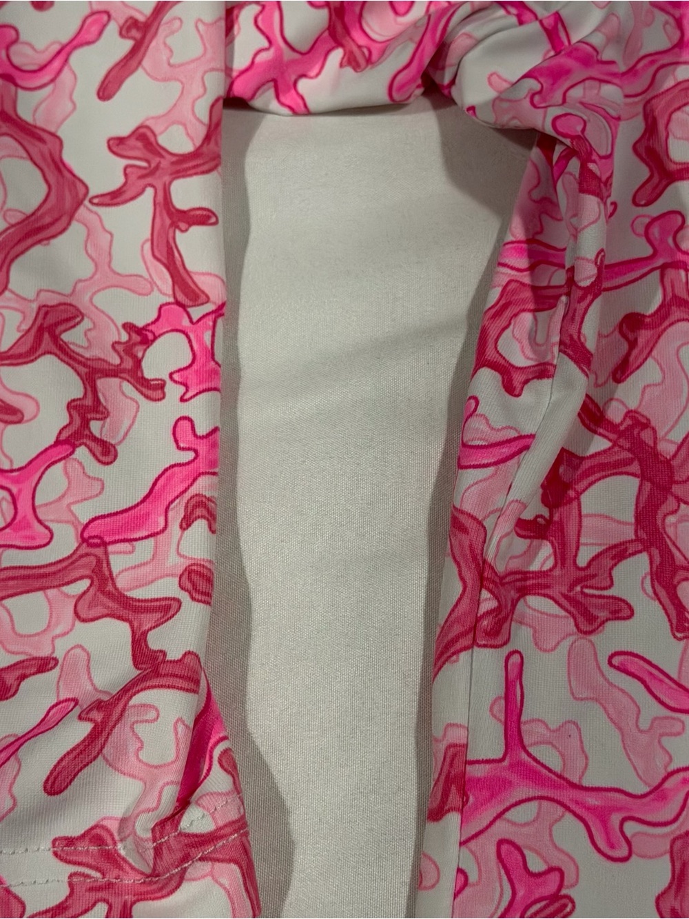 Lulu B Plus Size 2X Pink White Coral 1/4 Zip Pullover Nautical Coastal Beachy - Picture 5 of 11